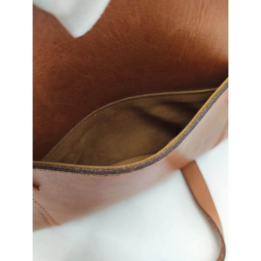 Patricia Nash New Tan Leather With Tag Double Handles Satchel Shoulder Bag - Picture 13 of 16